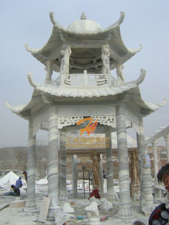 石雕凉亭
